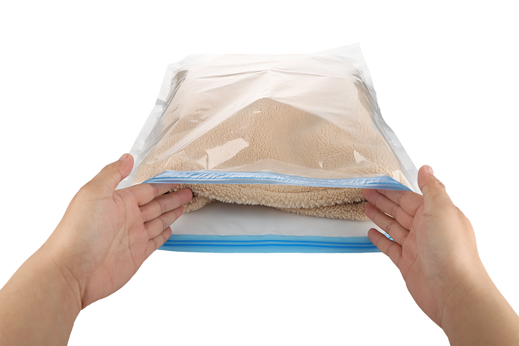 Open the bag and place your items inside.