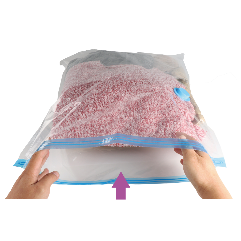 Open the bag and place your items inside.